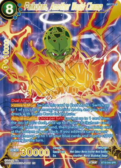 Paikuhan Another World Champ SPR BT18-040 Dawn of the Z-Legends Dragonball Super card