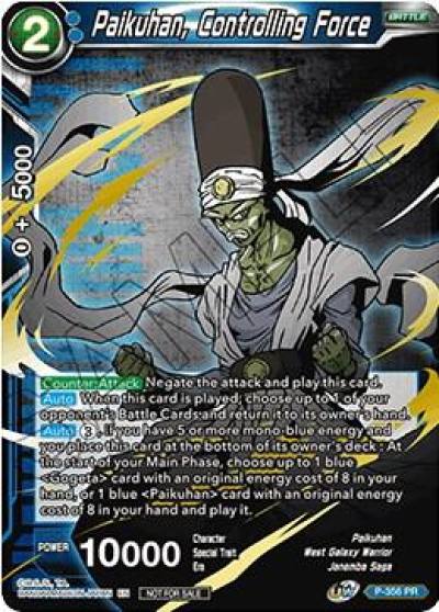 Paikuhan Controlling Force Championship Pack 2021 Vol3 Winner Gold Stamped P-356 Promotion Cards Dragonball Super card