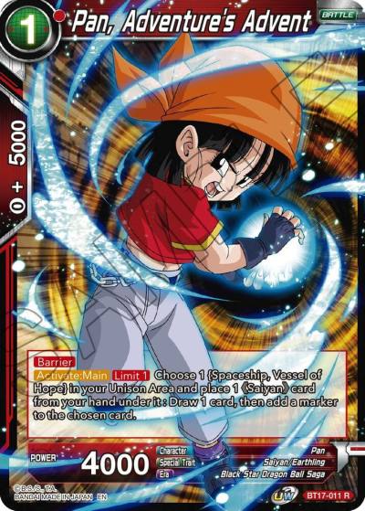 Pan Adventures Advent BT17-011 Ultimate Squad Dragonball Super card
