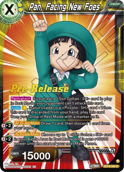 Pan Facing New Foes BT18-095 Dawn of the Z-Legends Pre-Release Cards Dragonball Super card