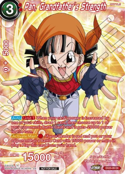 Pan Grandfathers Strength Premium Alt Art Card Set 2024 Vol1 EX23-09 Promotion Cards Dragonball Super card