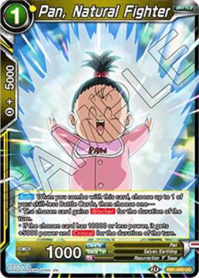 Pan Natural Fighter DB1-065 Draft Box 04 - Dragon Brawl Dragonball Super card