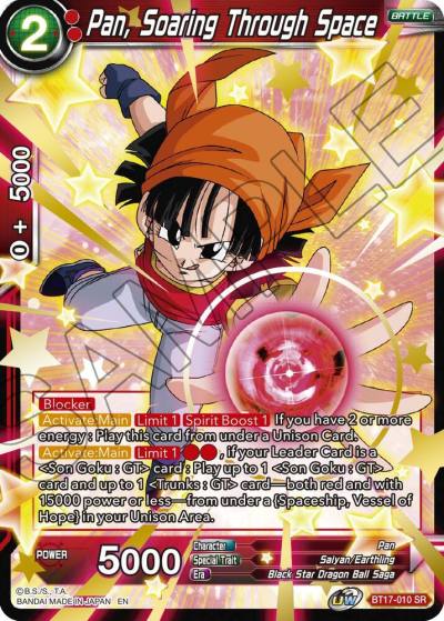 Pan Soaring Through Space BT17-010 Ultimate Squad Dragonball Super card