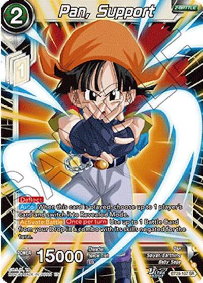 Pan Support BT29-107 Fearsome Rivals Dragonball Super card