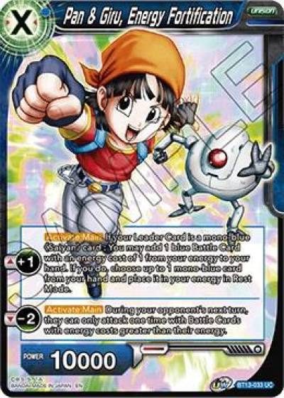 Pan and Giru Energy Fortification BT13-033 Supreme Rivalry Dragonball Super card