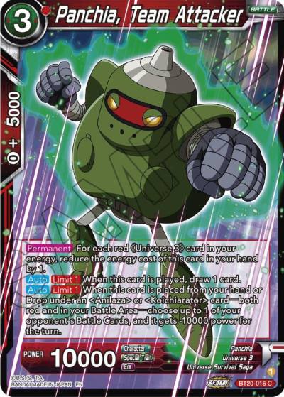 Panchia Team Attacker BT20-016 Power Absorbed Dragonball Super card