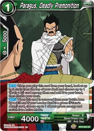 Paragus Deadly Premonition Foil BT6-065 Destroyer Kings Dragonball Super card
