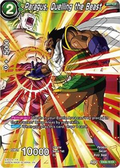 Paragus Quelling the Beast Foil EX06-18 Special Anniversary Set Dragonball Super card