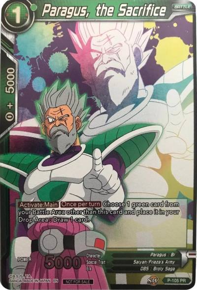 Paragus the Sacrifice Event Pack 4 P-105 Promotion Cards Dragonball Super card