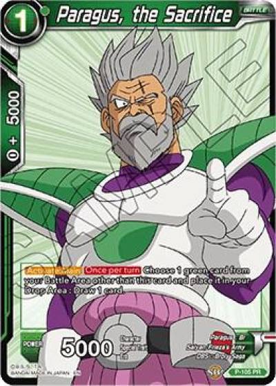 Paragus the Sacrifice P-105 Promotion Cards Dragonball Super card