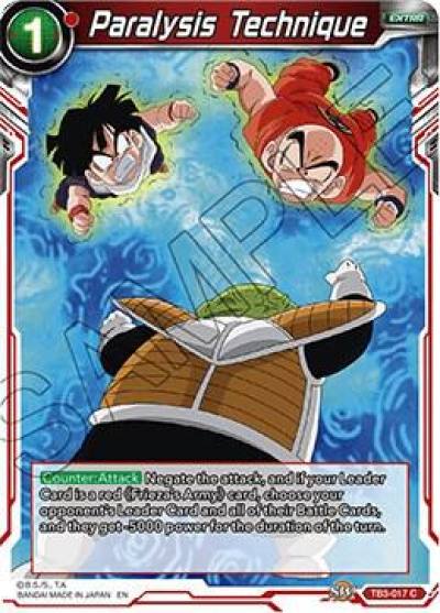 Paralysis Technique Foil TB3-017 Clash of Fates Dragonball Super card