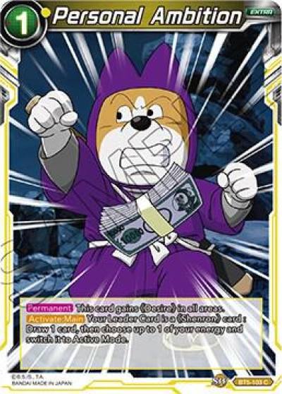 Personal Ambition BT5-103 Miraculous Revival Dragonball Super card