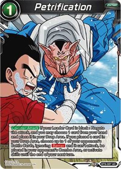 Petrification BT9-087 Universal Onslaught Dragonball Super card