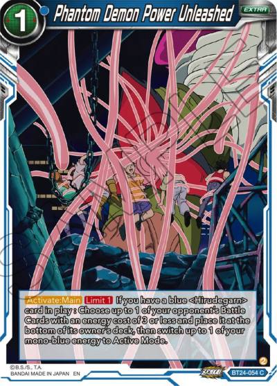 Phantom Demon Power Unleashed BT24-054 Beyond Generations Dragonball Super card