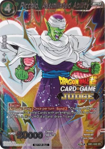 Piccolo Assimilated Ability DB1-048 Judge Promotion Cards Dragonball Super card