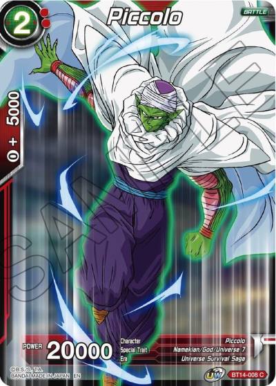 Piccolo BT14-008 Cross Spirits Dragonball Super card