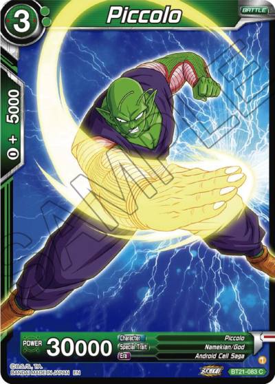 Piccolo BT21-083 Wild Resurgence Dragonball Super card