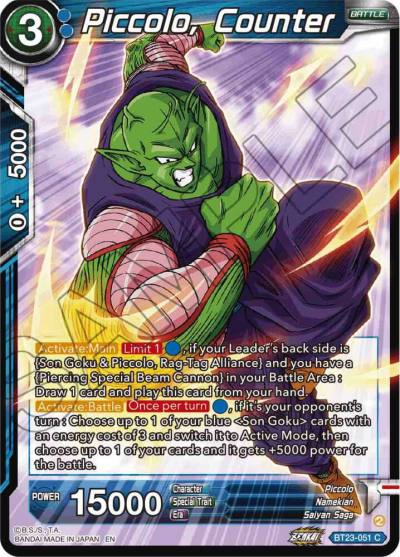 Piccolo Counter BT23-051 Perfect Combination Dragonball Super card