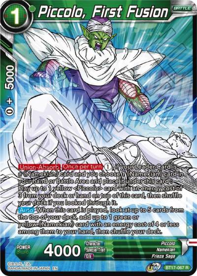 Piccolo First Fusion BT17-067 Ultimate Squad Dragonball Super card