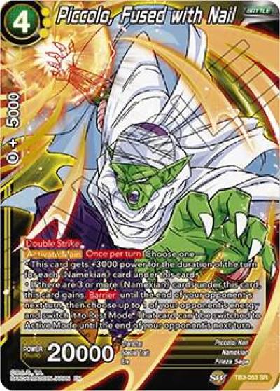 Piccolo Fused with Nail TB3-053 Clash of Fates Dragonball Super card
