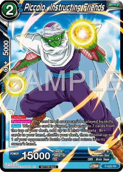 Piccolo Instructing Friends Zenkai Series Tournament Pack Vol9 P-629 Promotion Cards Dragonball Super card