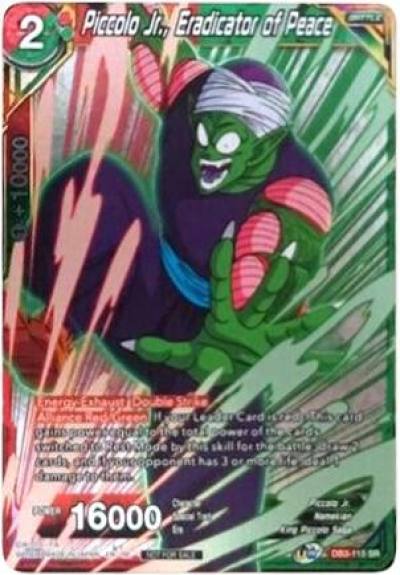 Piccolo Jr Eradicator of Peace Event Pack 09 Alternate Foil DB3-115 Tournament Promotion Cards Dragonball Super card