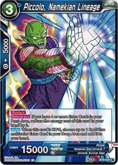 Piccolo Namekian Lineage BT9-029 Universal Onslaught Dragonball Super card