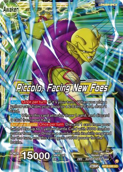Piccolo Piccolo Facing New Foes BT18-090 Dawn of the Z-Legends Dragonball Super card