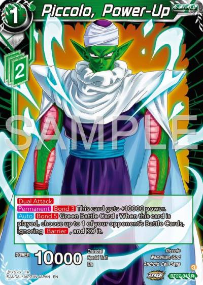 Piccolo Power Up BT27-048 History of Z Dragonball Super card
