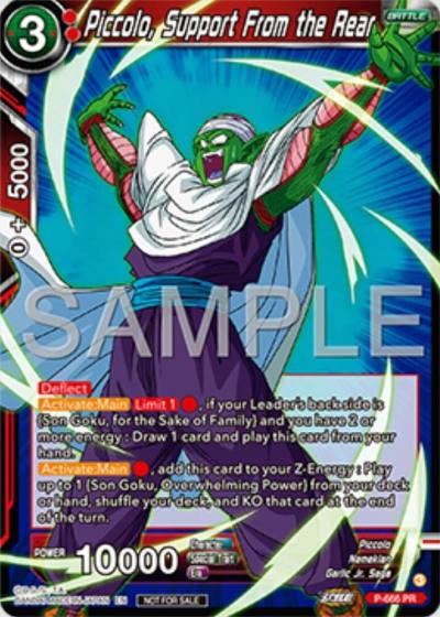 Piccolo Support From the Rear Zenkai Series Tournament Pack Vol11 P-666 Tournament Promotion Cards Dragonball Super card
