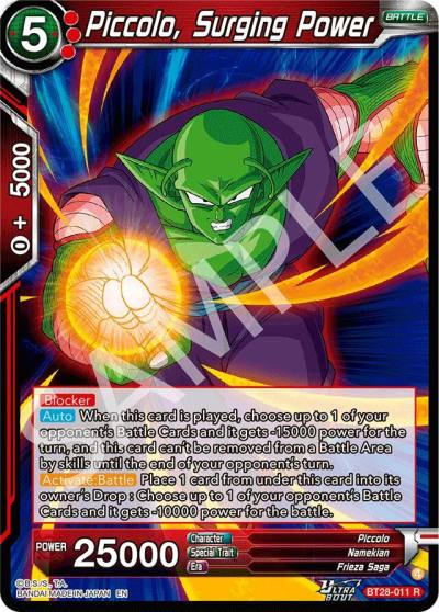 Piccolo Surging Power BT28-011 Prismatic Clash Dragonball Super card