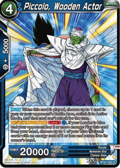 Piccolo Wooden Actor BT31-032 Impact Beyond Dimensions Dragonball Super card
