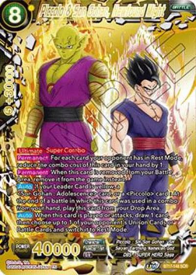 Piccolo and Son Gohan Newfound Might BT17-148 Ultimate Squad Dragonball Super card