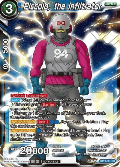 Piccolo the Infiltrator Deluxe Pack 2024 Vol1 BT19-061 Promotion Cards Dragonball Super card