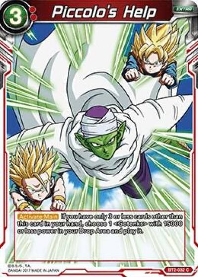 Piccolos Help BT2-032 Union Force Dragonball Super card