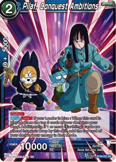 Pilaf Conquest Ambitions BT30-031 Three Glorious Fighters Dragonball Super card