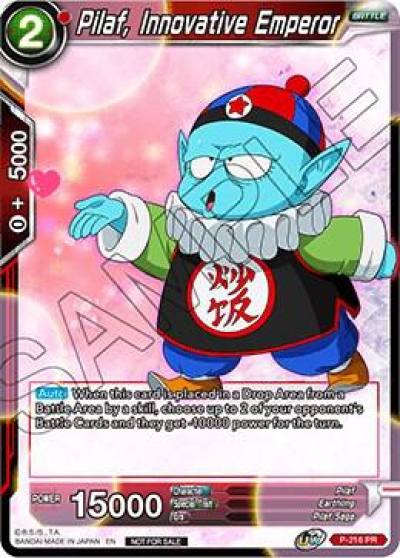 Pilaf Innovative Emperor P-216 Promotion Cards Dragonball Super card