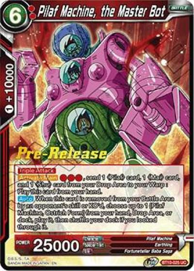 Pilaf Machine the Master Bot BT10-025 Rise of the Unison Warrior Pre-Release Cards Dragonball Super card