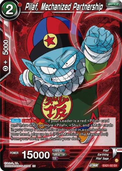 Pilaf Mechanized Partnership EX21-02 5th Anniversary Set Dragonball Super card