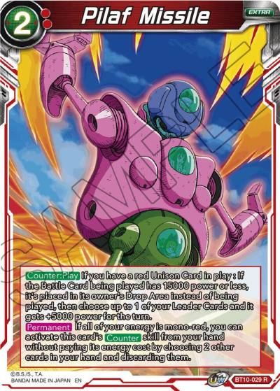 Pilaf Missile BT10-029 Rise of the Unison Warrior Dragonball Super card