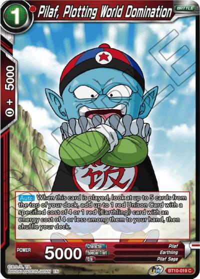 Pilaf Plotting World Domination BT10-019 Rise of the Unison Warrior Dragonball Super card