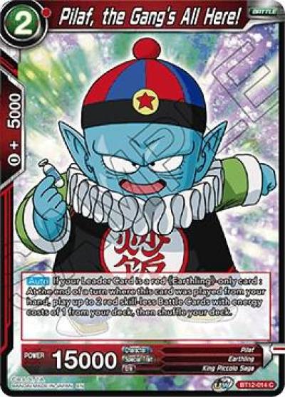 Pilaf the Gangs All Here BT12-014 Vicious Rejuvenation Dragonball Super card