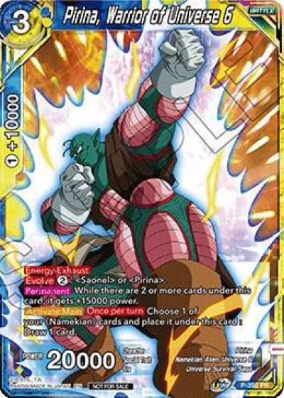 Pirina Warrior of Universe 6 Tournament Pack Vol 8 P-392 Tournament Promotion Cards Dragonball Super card