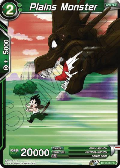 Plains Monster BT15-087 Saiyan Showdown Dragonball Super card