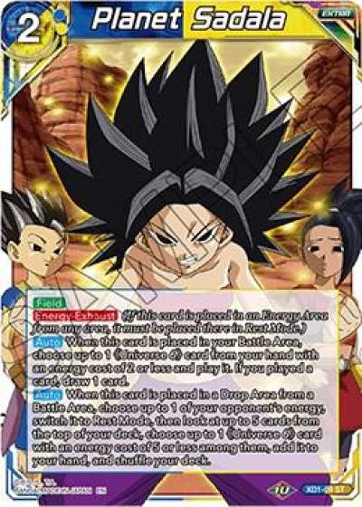 Planet Sadala XD1-09 Assault of the Saiyans Dragonball Super card