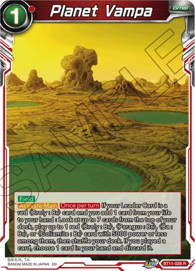 Planet Vampa BT11-028 Vermilion Bloodline Dragonball Super card