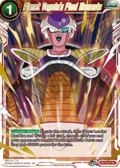 Planet Vegetas Final Moments EX13-07 Special Anniversary Set 2020 Dragonball Super card