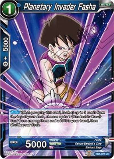Planetary Invader Fasha Foil TB3-027 Clash of Fates Dragonball Super card