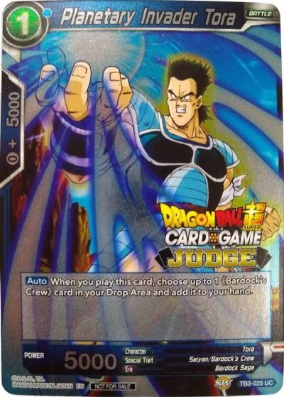 Planetary Invader Tora TB3-025 Judge Promotion Cards Dragonball Super card