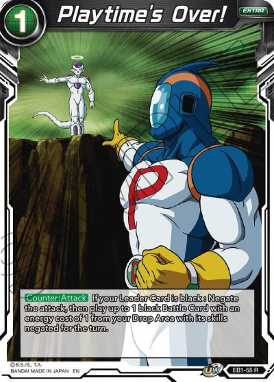 Playtimes Over EB1-55 Battle Evolution Booster Dragonball Super card